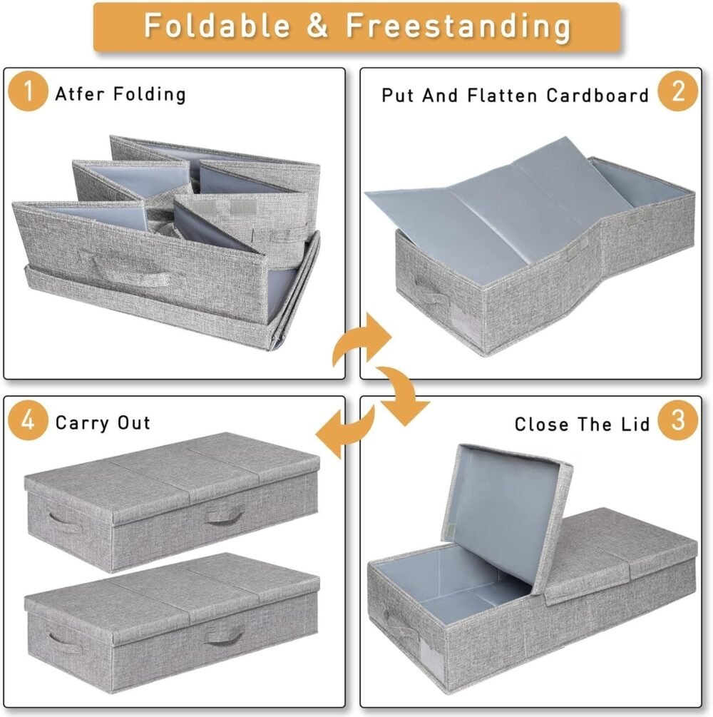 Under Bed Storage Containers with Lids, 2 Pack - Image 3